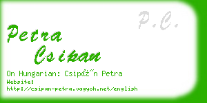 petra csipan business card